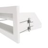Kratka kominkowa OTWARTA narożna lewa 80x40x6cm biała